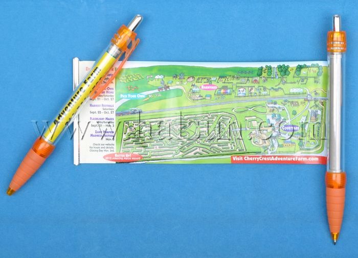 pens with pull out map